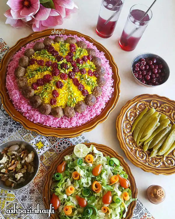 مدل تزیین غذا