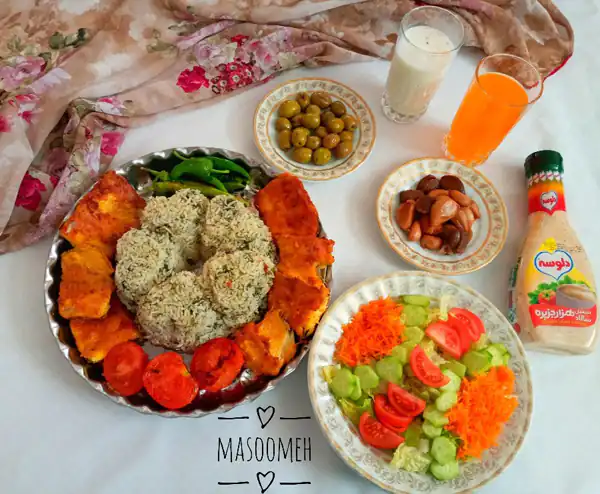 مدل تزیین غذا