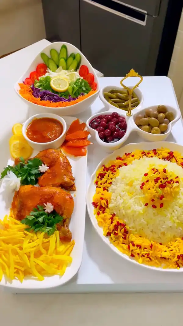 مدل تزیین غذا مهمانی