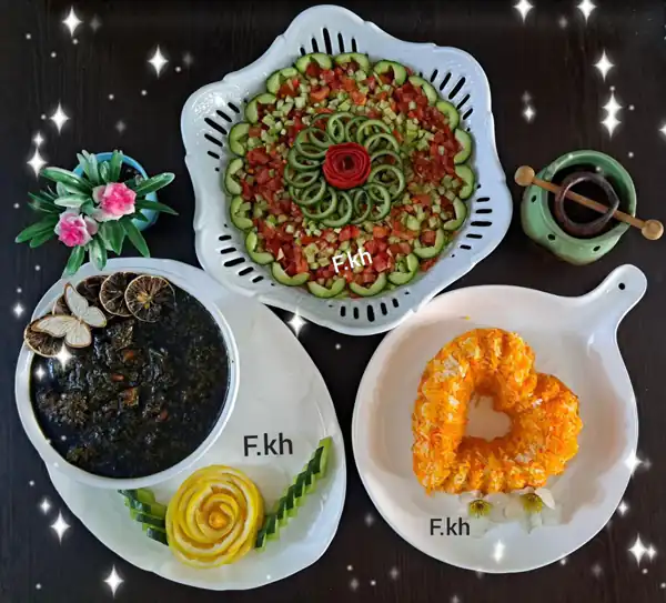 مدل تزیین غذا مهمانی