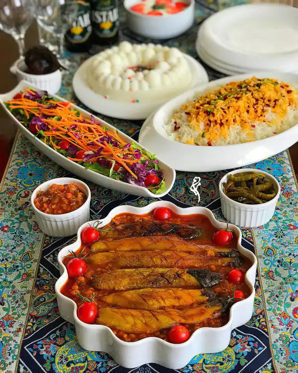 مدل تزیین غذا مهمانی