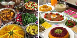 مدل تزیین میز غذا برای مهمانی های خاص + دیزاین میز غذا