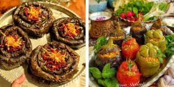 تزیین انواع دلمه های برگ مو و فلفل دلمه ای با ایده های ساده