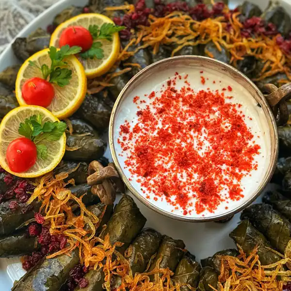 تزیین انواع دلمه