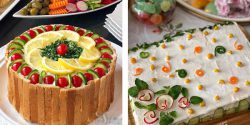 تزیین برای کیک مرغ مربعی و مستطیلی شکل با ایده جدید