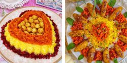 تزیین هویج پلو مجلسی با جدیدترین ایده های سفره آرایی