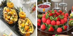 تزیین میوه آرایی ساده و باکلاس + تزیین میوه آرایی شب یلدا