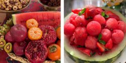 تزیین میوه شب یلدا ۱۴۰۳ برای روی میز با ایده های جدید