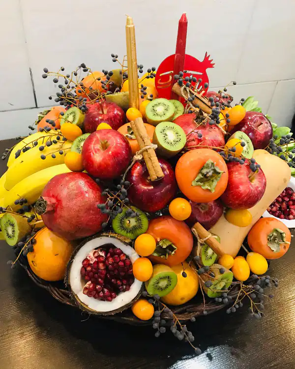 تزیین میوه شب یلدا ساده