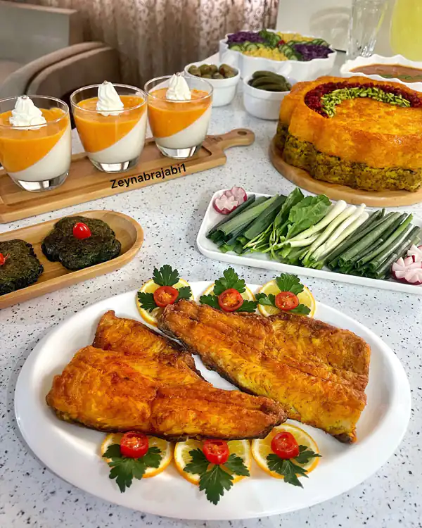 تزیین سبزی خوردن با تربچه
