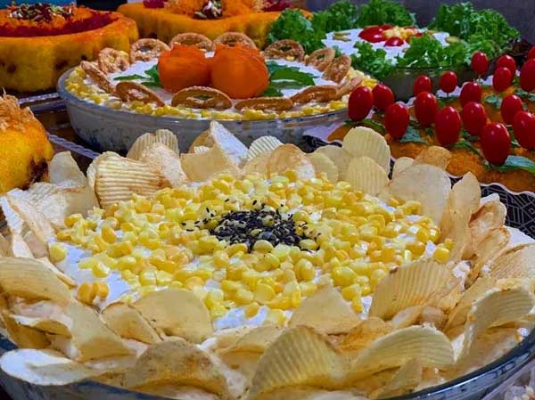 تزیین سالاد الویه آسان