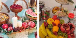 تزیین شب یلدا انار برای چیدمان زیباتر میز با ایده های ساده