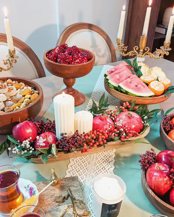 تزیین شب یلدا انار