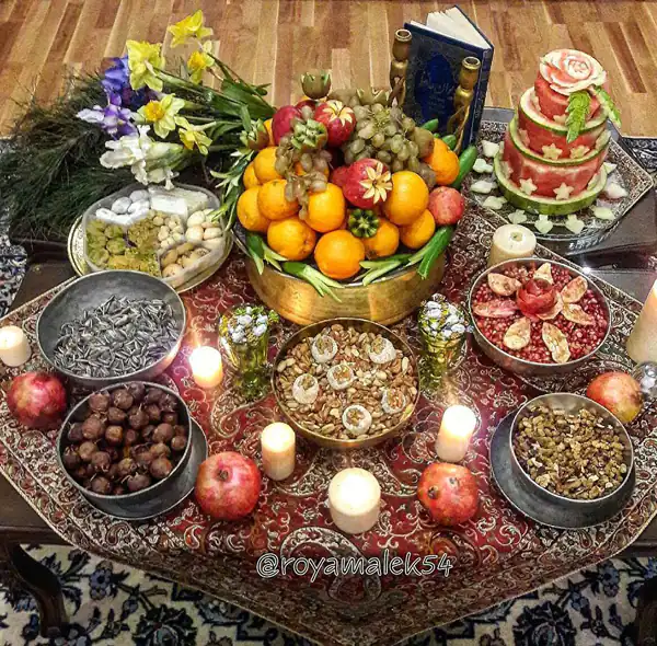تزیین شب یلدا انار