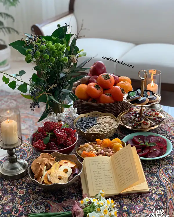 تزیین شب یلدا انار