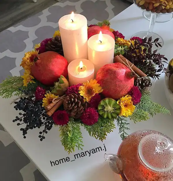 تزیین شب یلدا انار