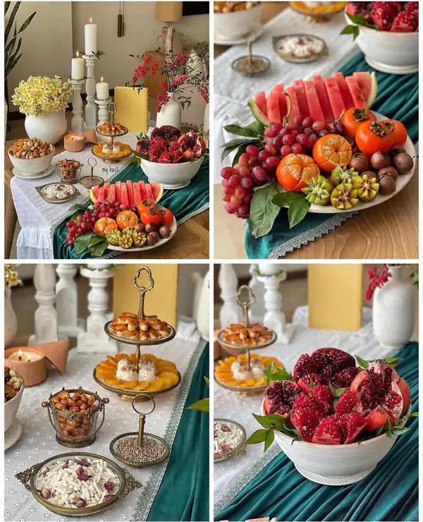 تزیین شب یلدا انار