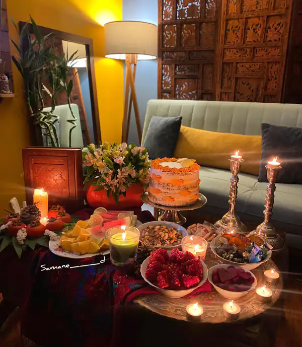 تزیین شب یلدا ساده