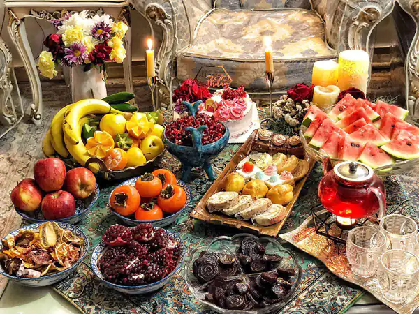 تزیین شب یلدا ساده