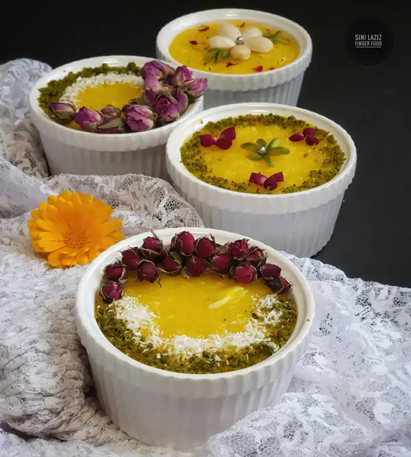 تزیین شله زرد ساده و شیک