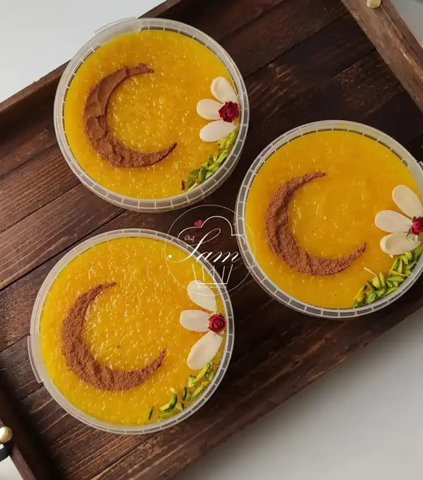 تزیین شله زرد ساده و شیک