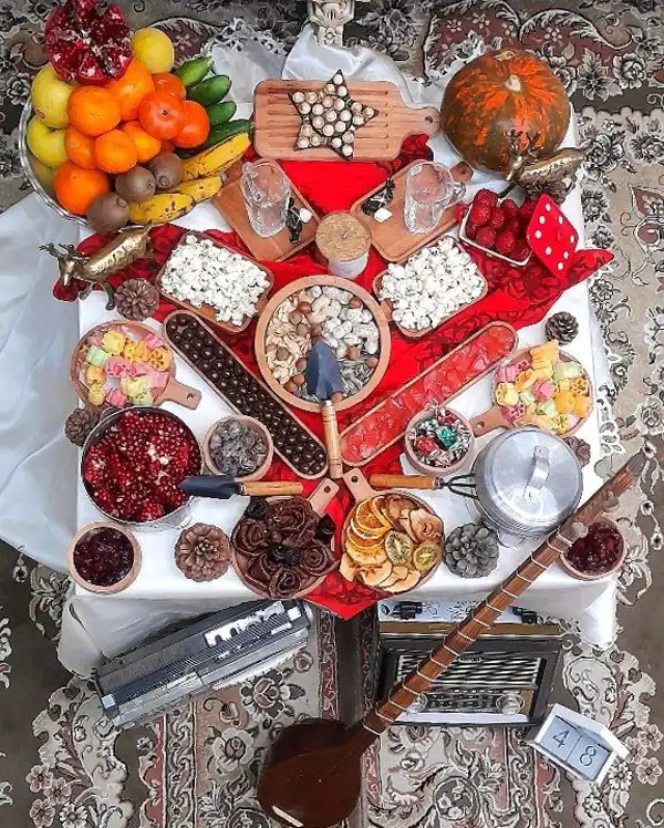 تزیین سفره شب یلدا