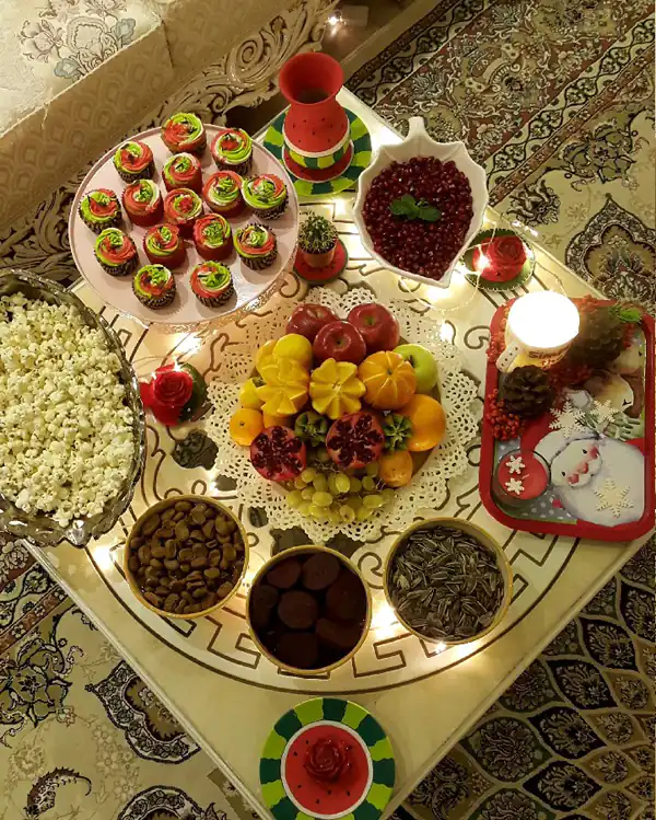 تزیین سفره شب یلدا