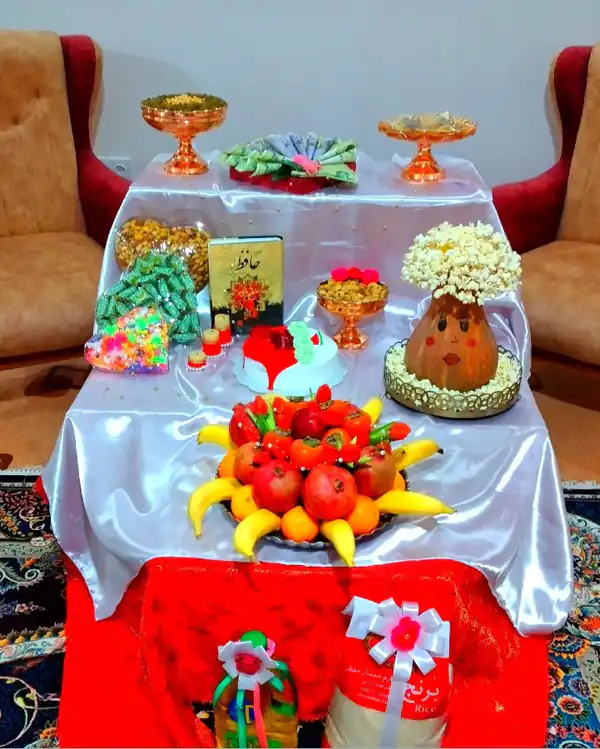 تزیین سفره شب یلدا