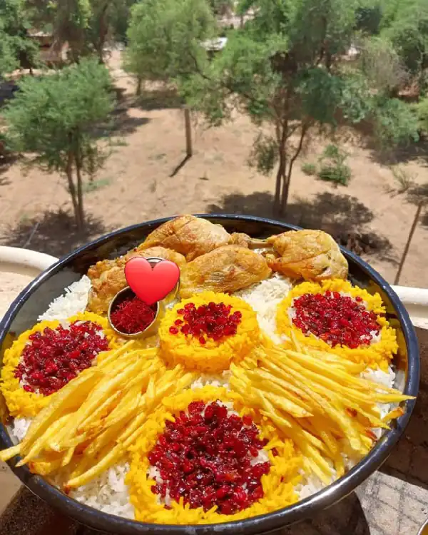 تزیین زرشک پلو مجلسی