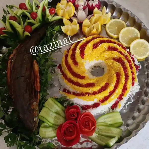 تزیین زرشک پلو مجلسی