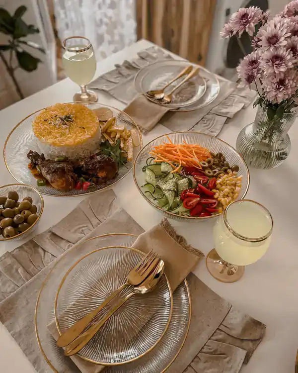 عکس سفره آرایی غذا