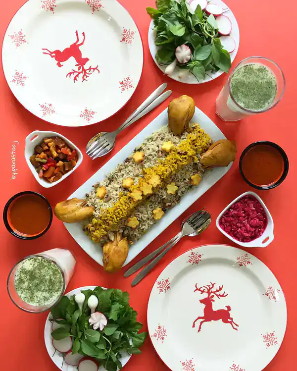 عکس سفره آرایی غذا