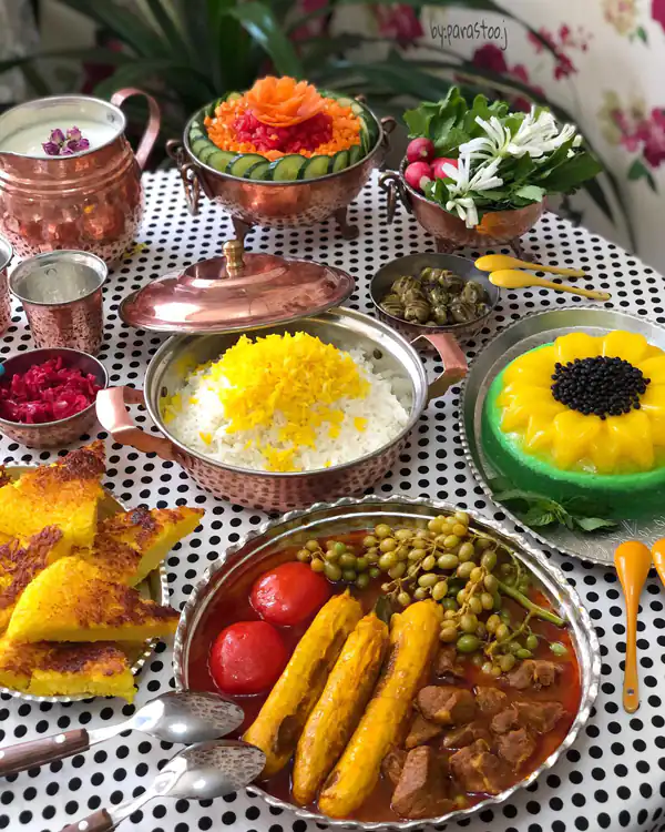 ایده میز شام