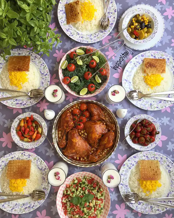 ایده میز شام مهمانی