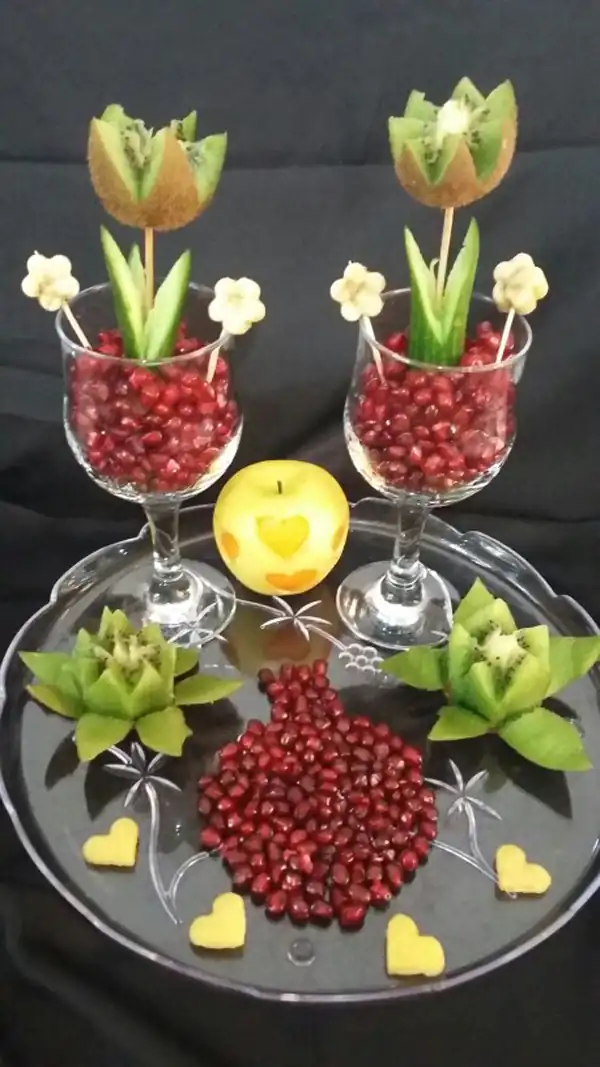 ایده تزیین میوه شب یلدا