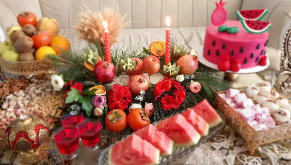 ایده تزیین میوه شب یلدا