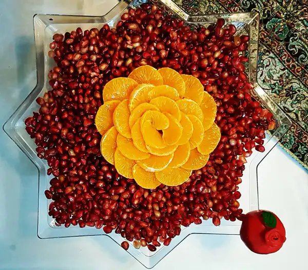 ایده تزیین میوه شب یلدا
