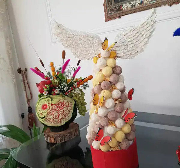 ایده تزیین پشمک شب یلدا