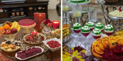 جدیدترین تزیین میز شب یلدا مدرن و باکلاس با ایده های شیک