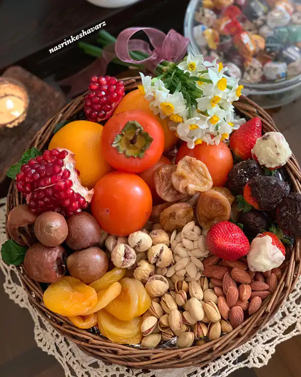 تزیین آجیل شب یلدا ۱۴۰۳