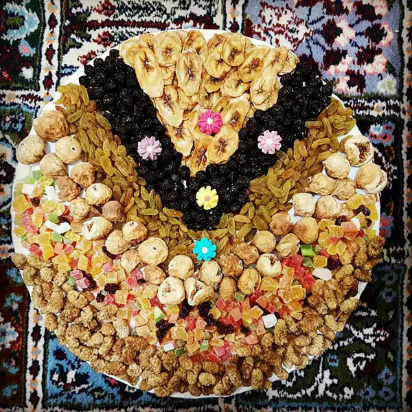 تزیین آجیل شب یلدا عروس