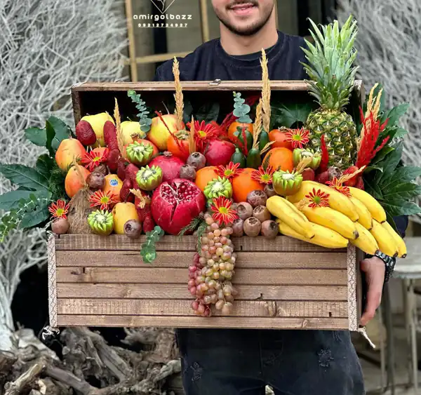 تزیین میوه شب یلدا برای عروس