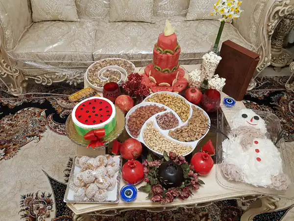 تزیین میوه شب یلدا جدید