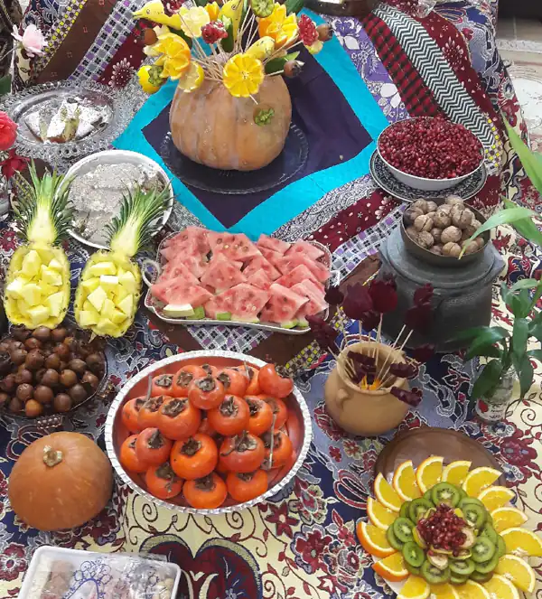 تزیین میوه شب یلدا جدید