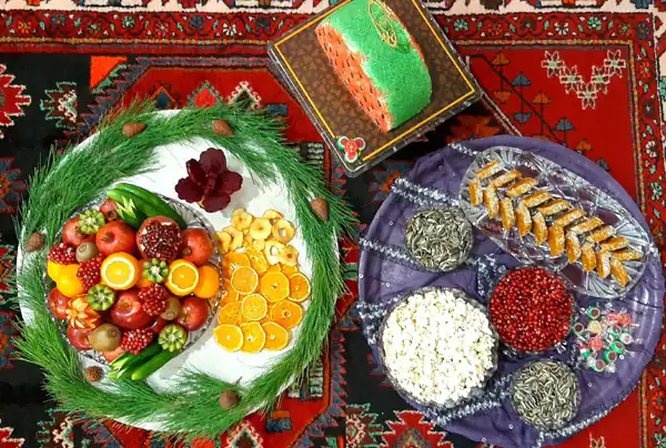 تزیین میوه شب یلدا جدید