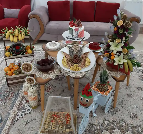 تزیین شب یلدا خانه عروس