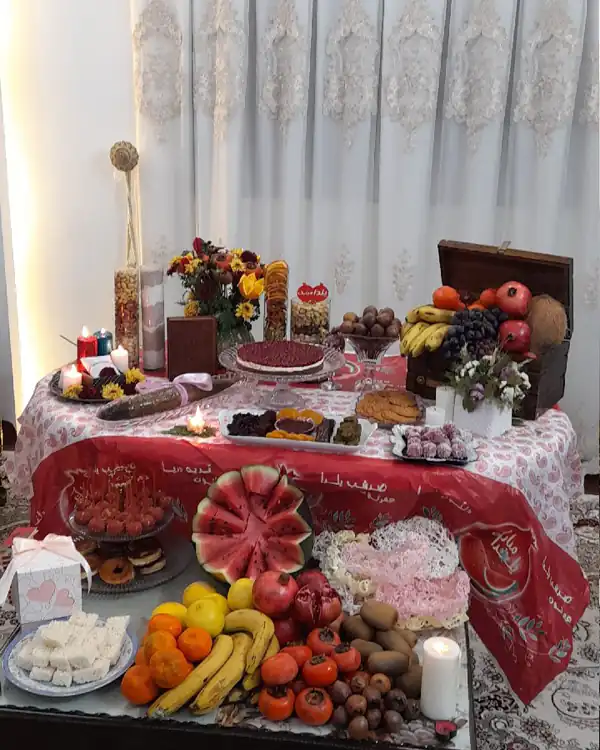 تزیین شب یلدایی عروس