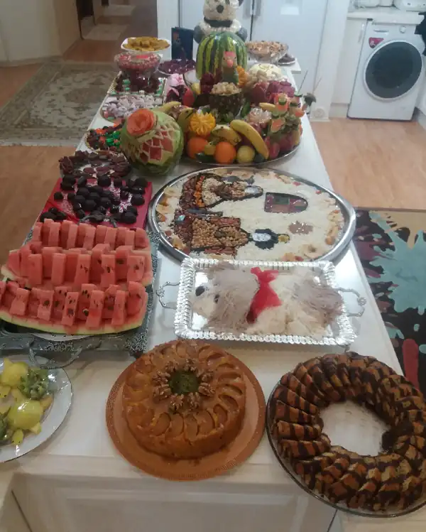 تزیین شب یلدایی عروس