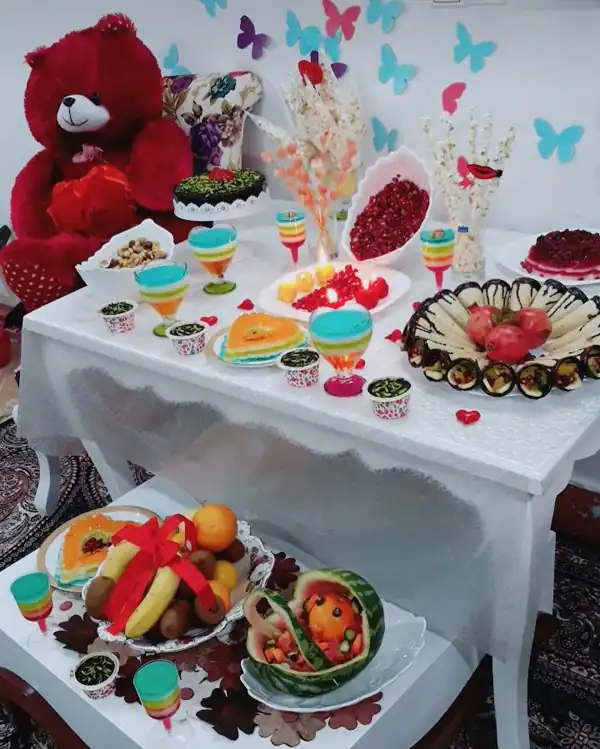 تزیین شب یلدایی عروس