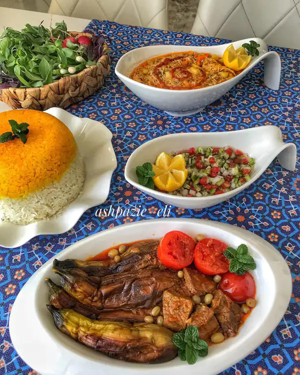 انواع غذا با تزیین